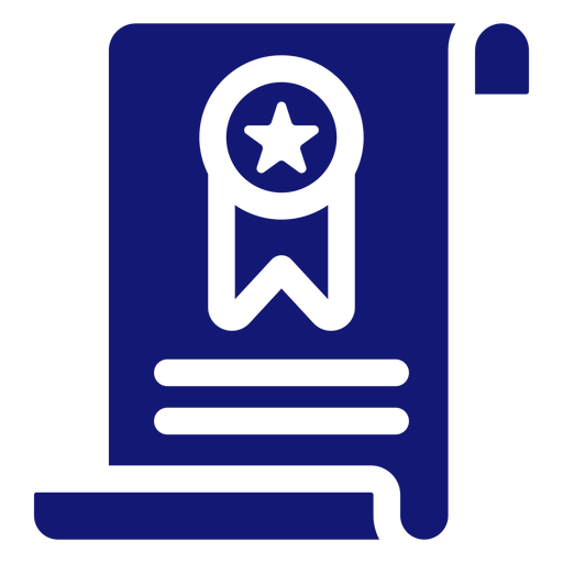 Diploma graduation icon blue PNG Design