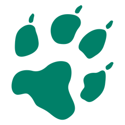 Dog footprint silhouette PNG Design