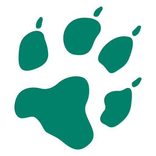 Dog footprint silhouette PNG Design