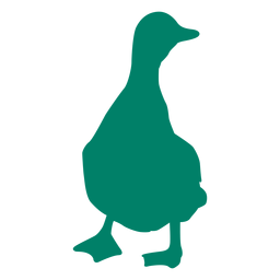 Silueta de pato Diseño PNG