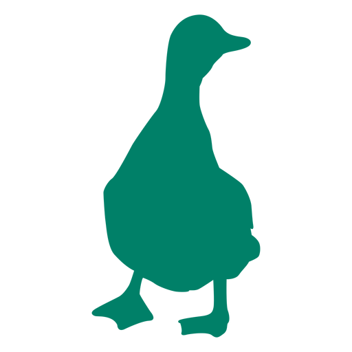 Duck standing silhouette PNG Design