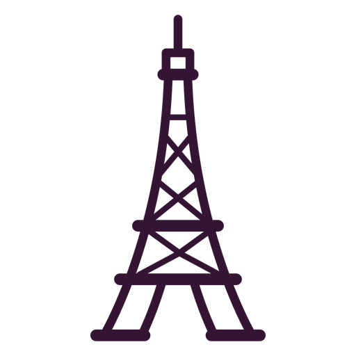 Eiffelturmhub PNG-Design
