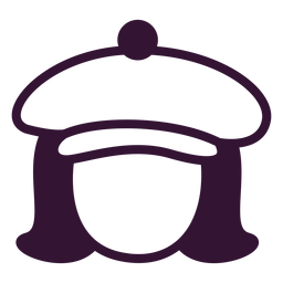 Golpe de boina francesa Diseño PNG