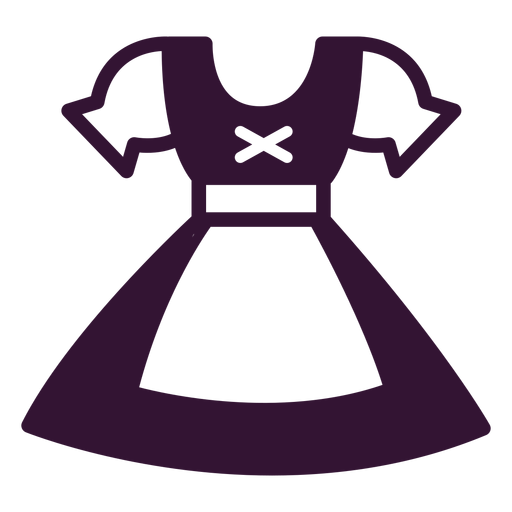 German dirndl stroke PNG Design