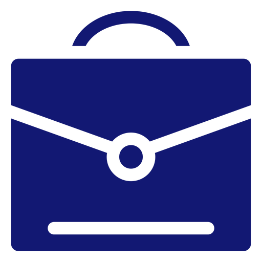 Abschluss Aktentasche Symbol blau PNG-Design