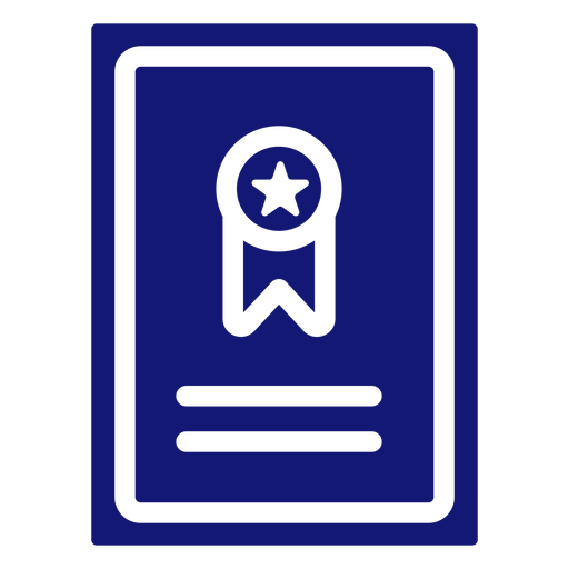 Abschlussband Symbol blau PNG-Design
