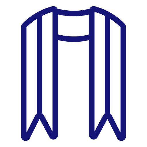 Graduierungsflügel Symbol Strich PNG-Design