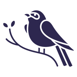 Pájaro del empavesado índigo negro Diseño PNG
