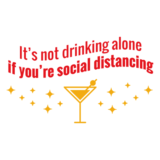 Its not drinking alone lettering