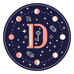 Letter d magic banner PNG Design