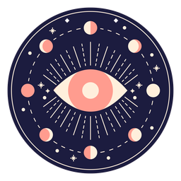 Magic eye badge PNG Design