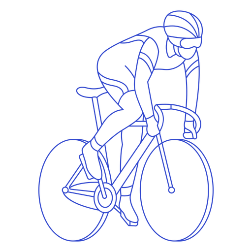 Curso de ciclista masculino Desenho PNG