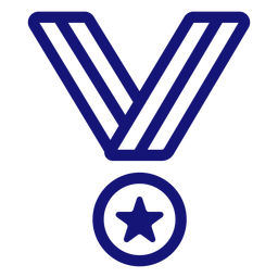 Traço de ícone de medalha de honra Desenho PNG