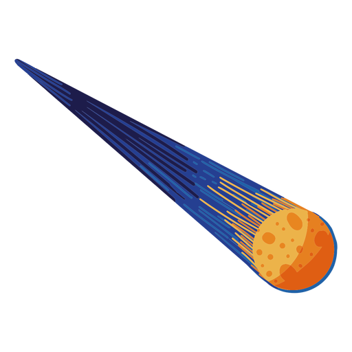 Meteor orbiting illustration PNG Design