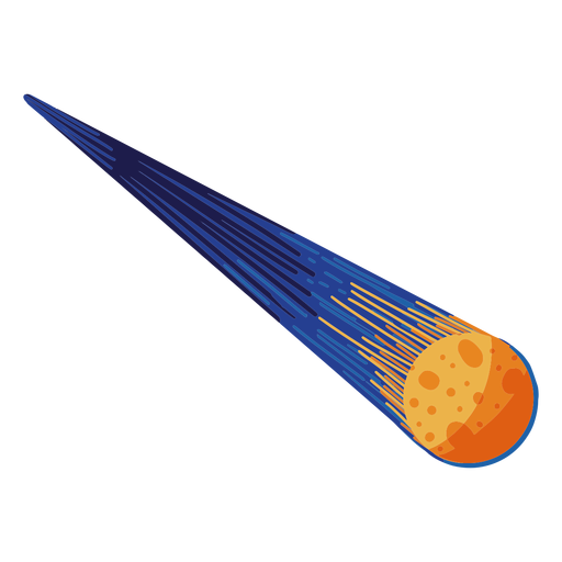 Meteor umlaufende Illustration PNG-Design