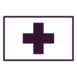 Trazo de la bandera nacional suiza Diseño PNG