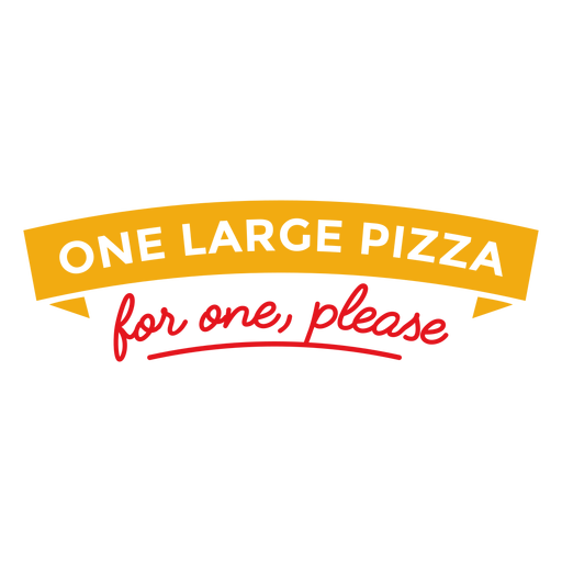 Uma pizza grande por uma letra