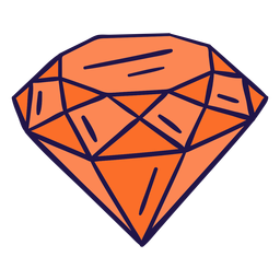 Orange diamond flat