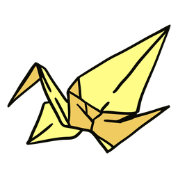Ilustração de guindaste origami Desenho PNG
