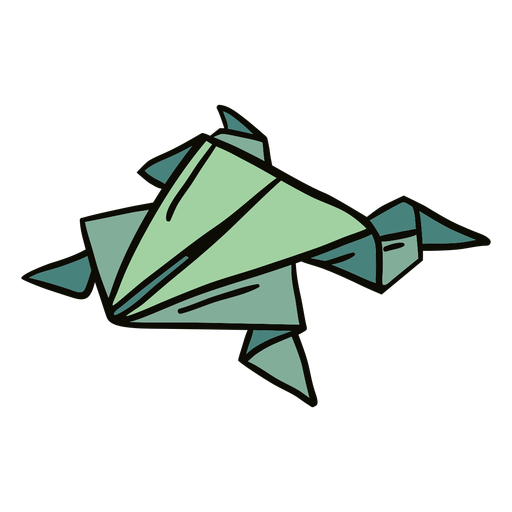 Origami Frog Illustration Transparent Png Svg Vector File | The Best ...