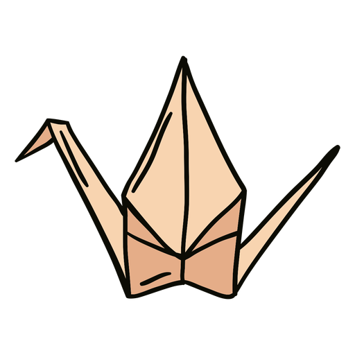 Origami Schwan Illustration PNG-Design