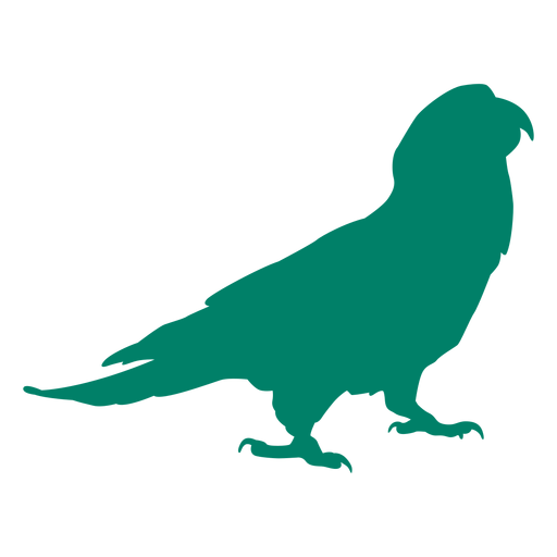 Loro pájaro silueta pájaro Diseño PNG
