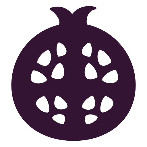 Fruta de romã preta Desenho PNG