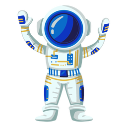 Ilustración de astronauta orgulloso Diseño PNG