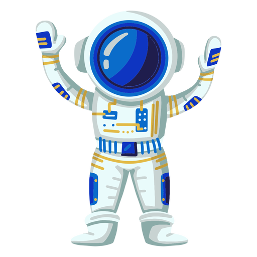 Proud astronaut illustration - Transparent PNG & SVG vector file