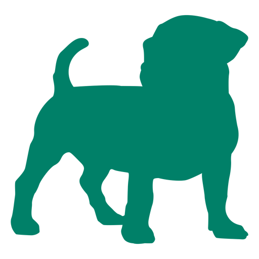 Download Puppy standing silhouette - Transparent PNG & SVG vector file