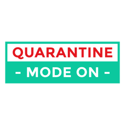 Modo de quarentena no crachá Desenho PNG