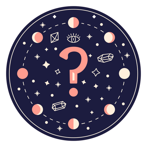 Question mark magic banner PNG Design