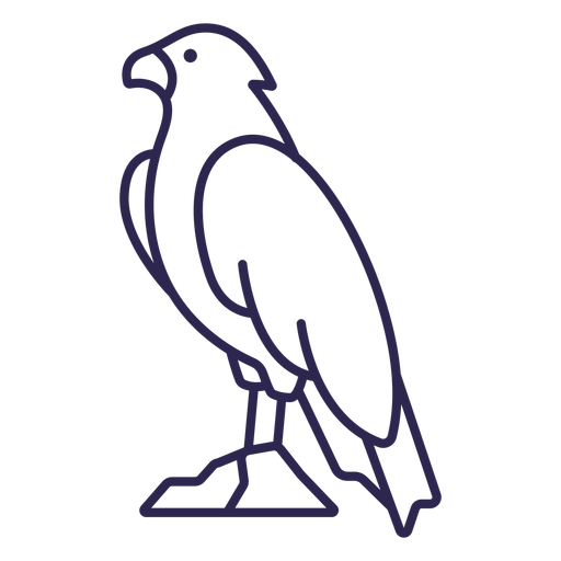 Roter Vogelschlag PNG-Design