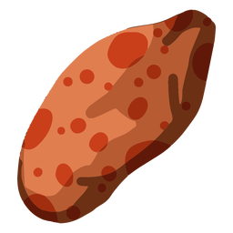 Ilustração de asteróide rochoso Desenho PNG