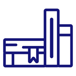 Traço do ícone de livros escolares Desenho PNG