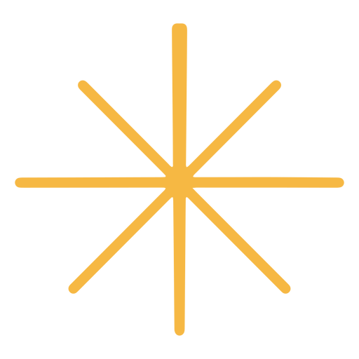 Estrela simples plana Desenho PNG