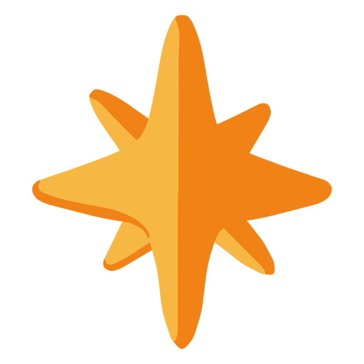 Ilustración de estrella simple Diseño PNG