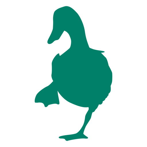 Standing duck silhouette PNG Design