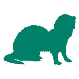 Silhueta de furão em pé Desenho PNG