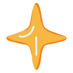 Star simple flat PNG Design