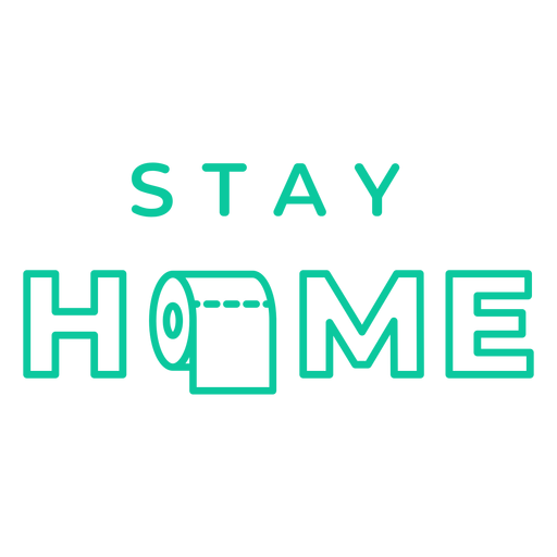 Insignia Stay Homr Diseño PNG