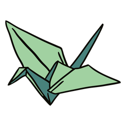 Swan origami illustration PNG Design