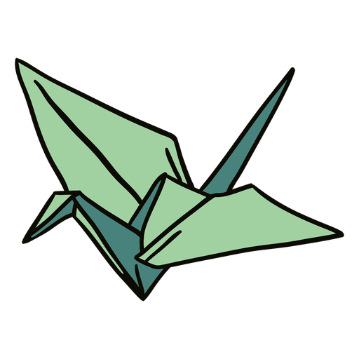 Ilustraci?n de origami cisne Diseño PNG