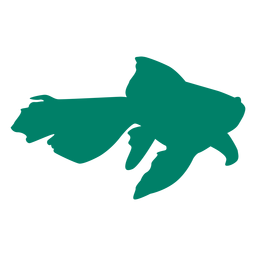 Swimming fish silhouette PNG Design