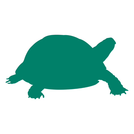Gehende Schildkröten-Silhouette PNG-Design