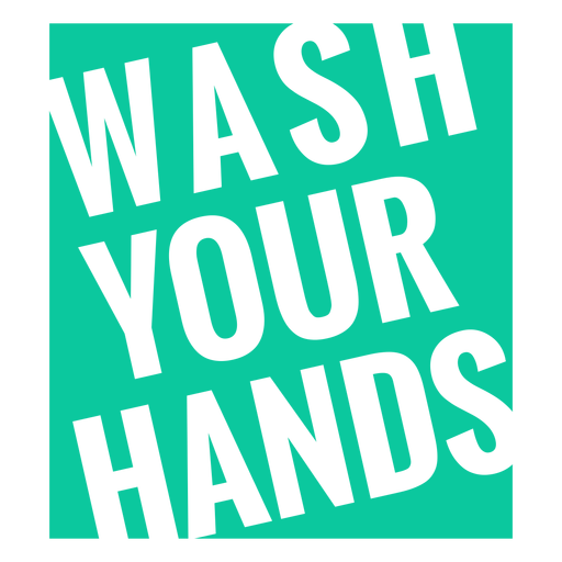 Waschen Sie Ihre Hände Abzeichen PNG-Design