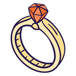 Ilustración de anillo de bodas