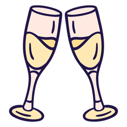 Download Champagne Glasses Toasting Svg Gif