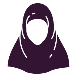 Hijab mujer negro Diseño PNG