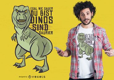 Dinosaur German Joke T-shirt Design Dinosaur German Joke T-shirt Design